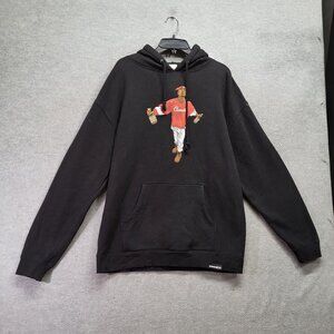 Tupac Men Hoodie Large Black‎ Hennessy Connetic Pullover
